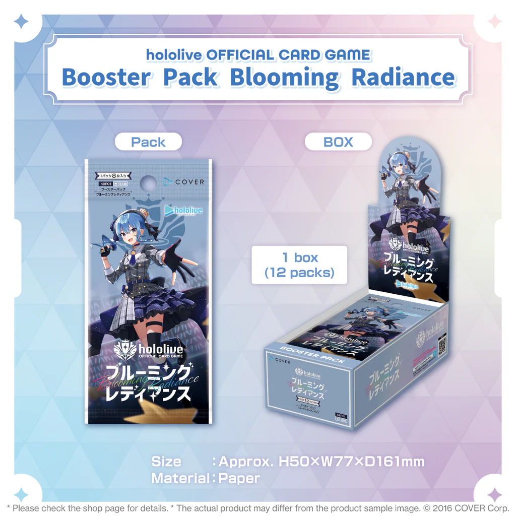 [hololive OFFICIAL CARD GAME] REPRINT JP Booster Pack Vol. 1 Blooming Radiance Box / Case [PO]